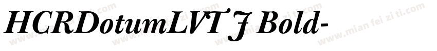 HCRDotumLVT J Bold字体转换